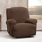 XX BROWN RECLINER COVER STRETCHES FOR A TIGHT FIT-CHCKERBARD-NEW LOW PRICE ! 