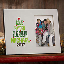 Christmas Tree Family Picture Frame