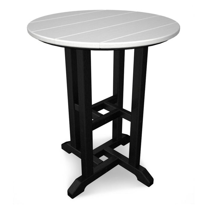 POLYWOOD® Contempo 24-Inch Round Patio Dining Table | Bed Bath & Beyond