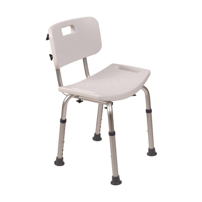 HealthSmart Bath and Shower Chair with Backrest Bed Bath and Beyond