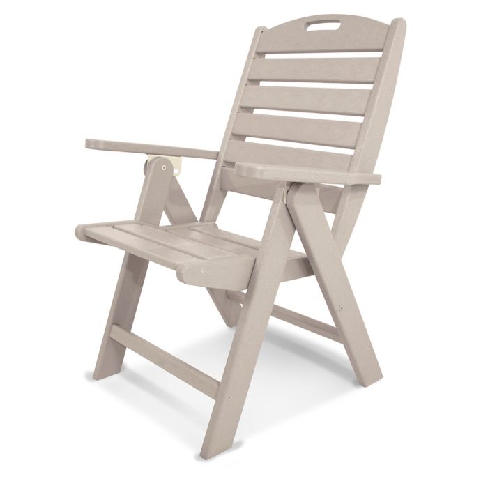 Polywood Nautical Highback Folding Chair Bed Bath Beyond