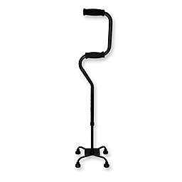 HealthSmart Sit-to-Stand Quad Cane in Black