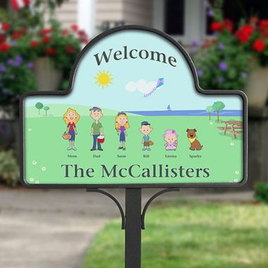 Spring Character Collection Magnetic Garden Sign. View a larger version of this product image.