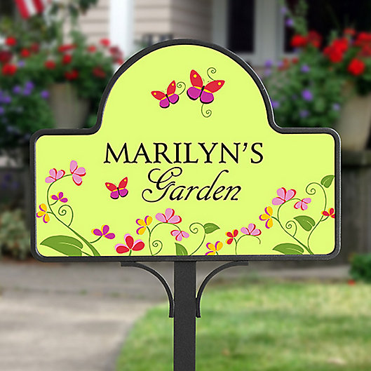 Alternate image 1 for Floral Welcome Magnetic Garden Sign