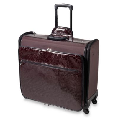 joy mangano croco luggage