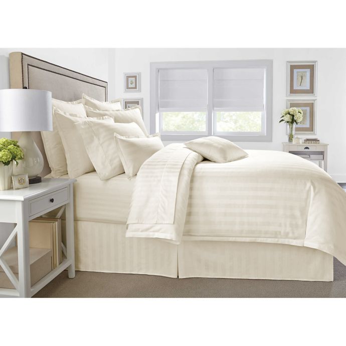 Wamsutta 500 Thread Count Pimacott Damask Comforter Set Bed