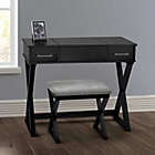 Alternate image 1 for Everhome&trade; Alexis Bathroom Makeup Vanity with Stool