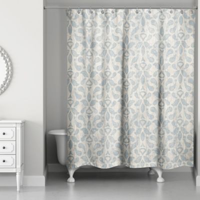 damask shower curtain