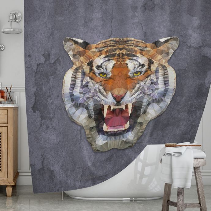 Kess Inhouse Abstract Tiger Shower Curtain Bed Bath Beyond