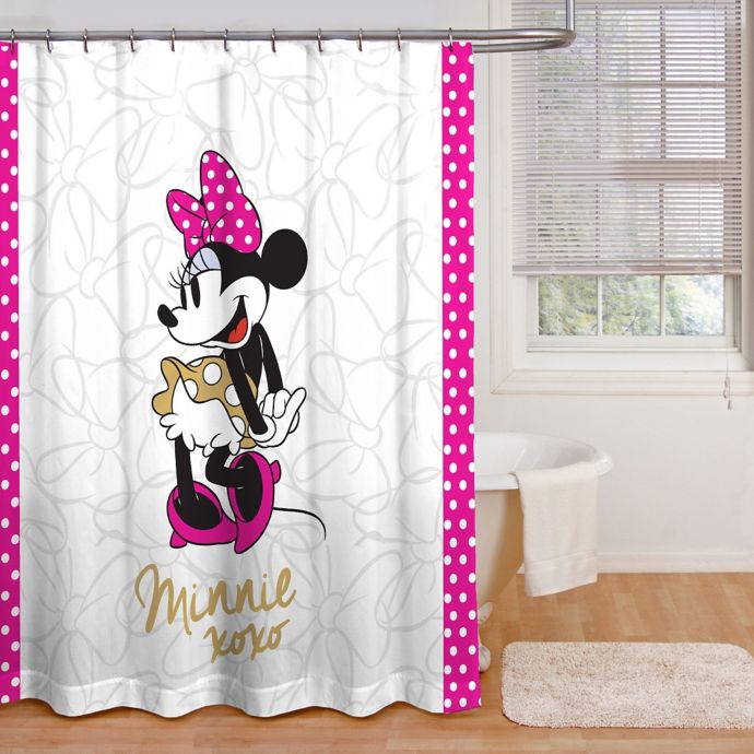 Minnie Mouse Xoxo Shower Curtain Collection