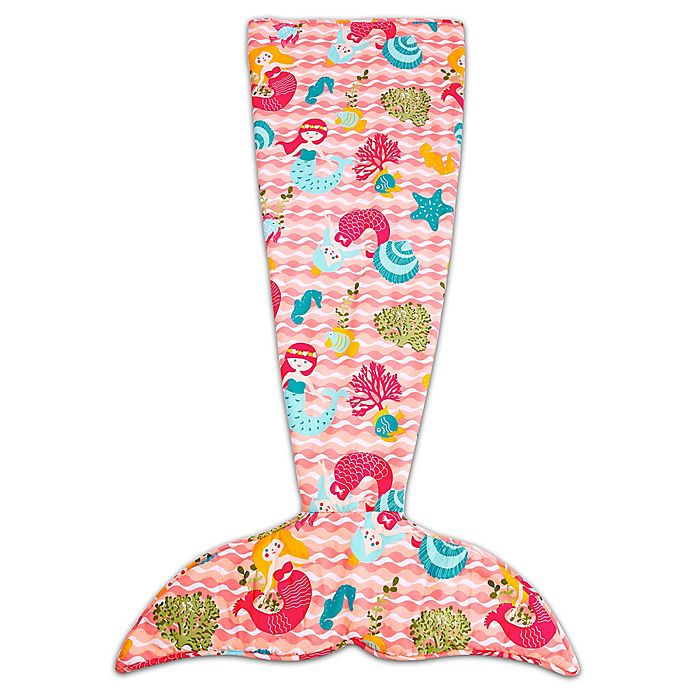 Lush Decor Mermaid Waves Sherpa Throw 30 x 75 Pink