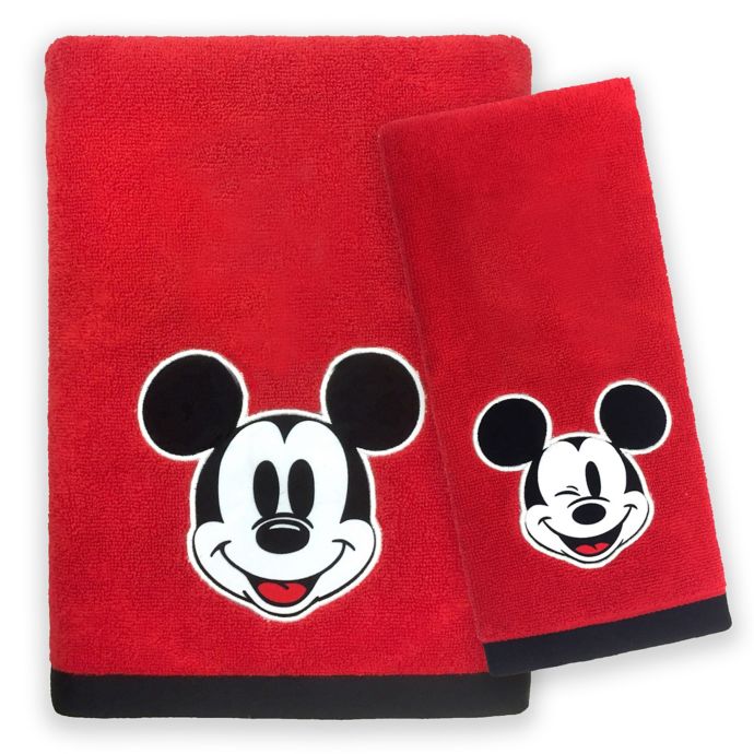 mickey mouse towel set
