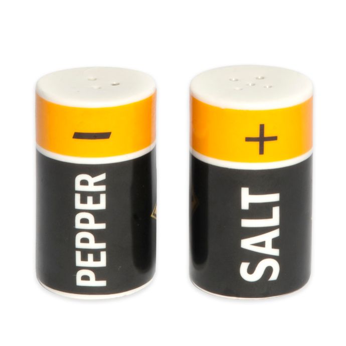 Core Kitchen Batteries Salt & Pepper Shaker Set | Bed Bath ...