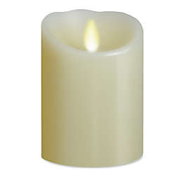 Luminara® Real-Flame Effect 5-Inch Pillar Candle in Ivory