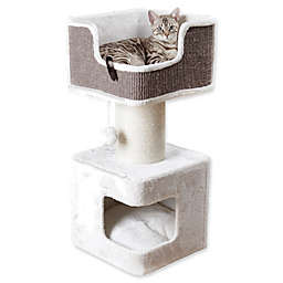 TRIXIE Ava Cat Bed in Grey/White