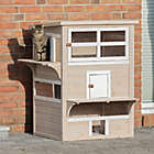 Alternate image 1 for TRIXIE Natura XXL Wooden Outdoor Cat Retreat in Grey