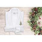 Alternate image 4 for Linum Home Textiles Embroidered Christmas Tree Waffle Terry Bathrobe