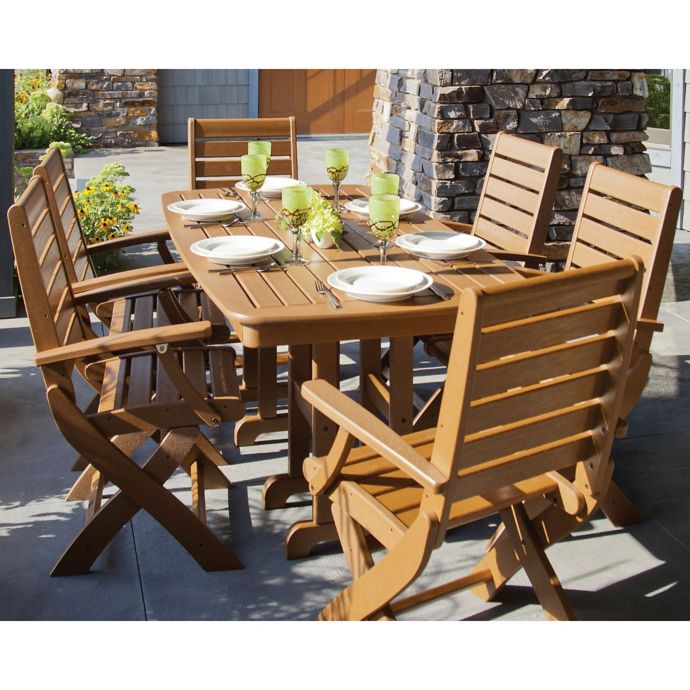 polywood 7 piece outdoor dining set