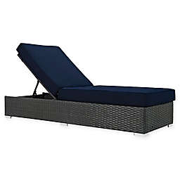 Modway Sojourn Outdoor Chaise Lounge in Sunbrella® Canvas