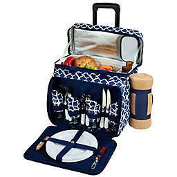 Picnic at Ascot 4-Person Wheeled Picnic Cooler with Blanket