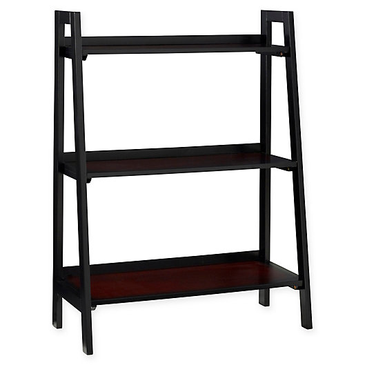 Alternate image 1 for Camden Three-Shelf Bookcase in Black Cherry