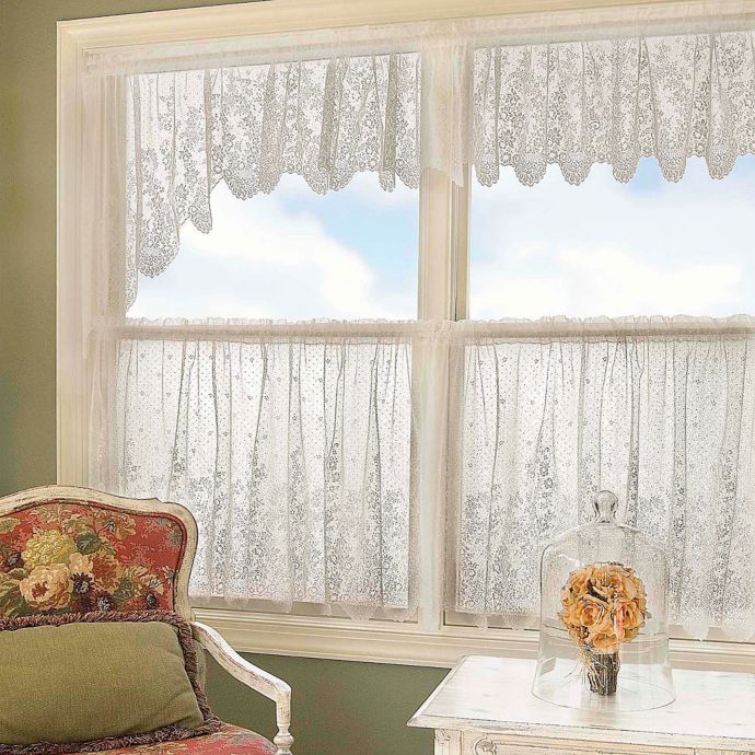 Heritage Lace® Floret Window Valance | Bed Bath & Beyond