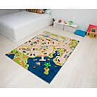 Alternate image 1 for IVI Mini City 4&#39;4" x 5&#39;11" 3-Dimensional Play Rug in Blue