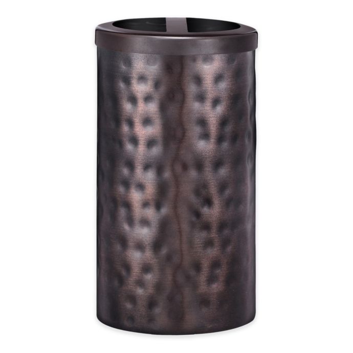 J. Queen New York™ Pressed Metal Toothbrush Holder in Oil Rubbed Bronze