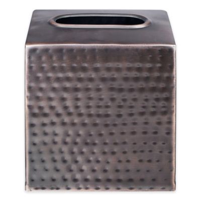 oil rubbed bronze tissue box holder