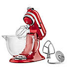 Alternate image 4 for KitchenAid&reg; Artisan&reg; Design Series 5 qt. Stand Mixer with Glass Bowl in Candy Apple