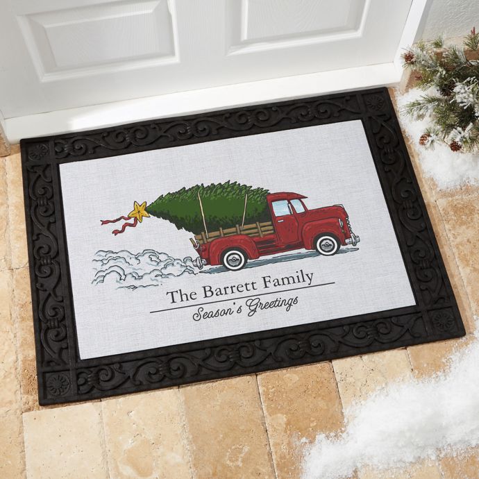 Classic Christmas 2Line Multicolor Door Mat Bed Bath and Beyond Canada