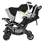 Alternate image 2 for Baby Trend Sit N&#39; Stand Double Stroller in Millennium Orange