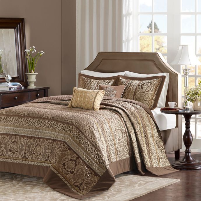 Madison Park Bellagio Jacquard Bedspread Set Bed Bath Beyond