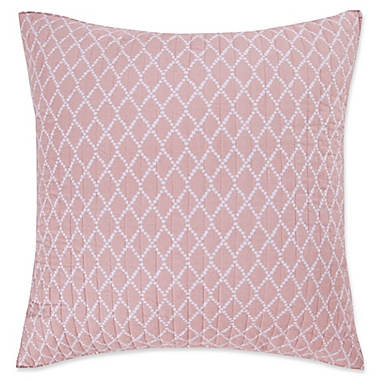 Levtex Home Sea Isle European Pillow Sham in Pink/White. View a larger version of this product image.