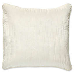 Brielle Velvet 16-Inch Square Throw Pillow Cover in White