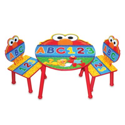 Sesame Street® Elmo Three-Piece Table 
