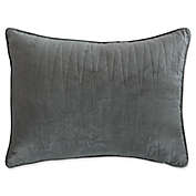 Brielle Velvet King Pillow Shams in Grey (Set of 2)
