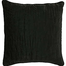 Brielle Velvet European Pillow Sham in Charcoal