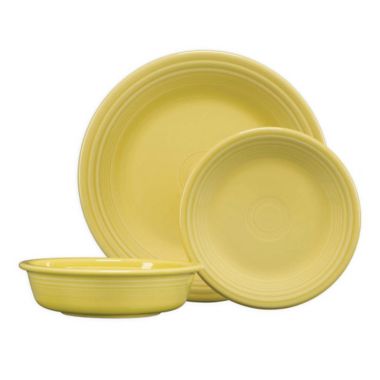 Fiesta&reg; 3-Piece Classic Place Setting in Sunflower. View a larger version of this product image.