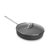 Cuisinart Nonstick 12-Inch 5 qt. Hard Anodized Aluminum Deep Fry Pan With Tempered Glass Cover