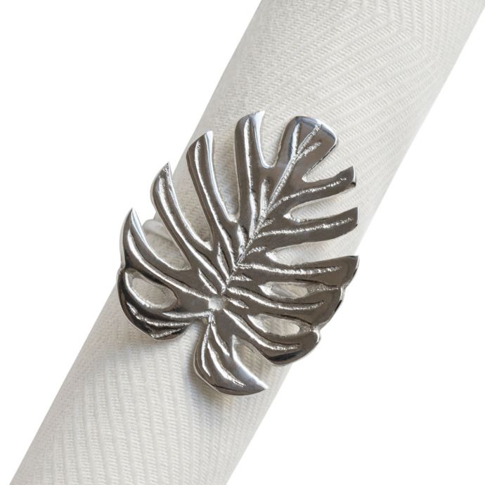 Tropical Leaf Metal Napkin Ring Bed Bath and Beyond Canada