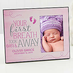 You Took Our Breath Away Personalized 4-Inch x 6-Inch Picture Frame