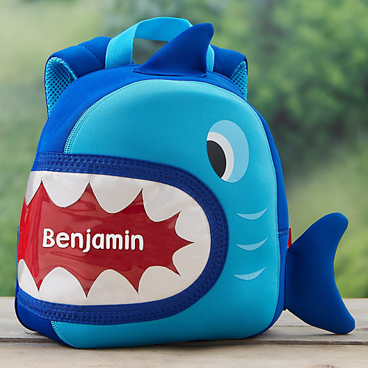 Alternate image 1 for Shark Neoprene Toddler Backpack