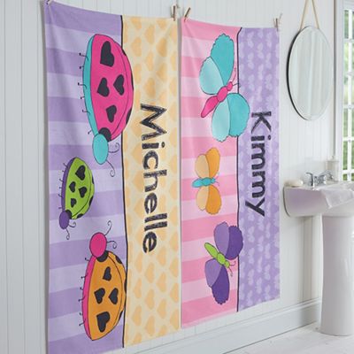 personalized bath towels for kids