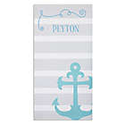 Alternate image 1 for Nautical Personalized Bath Towel