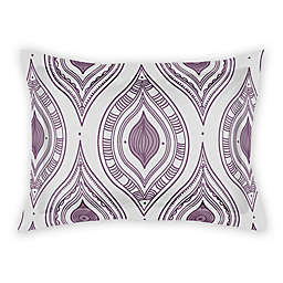 Designs Direct Boho Diamonds Standard Pillow Sham in Purple