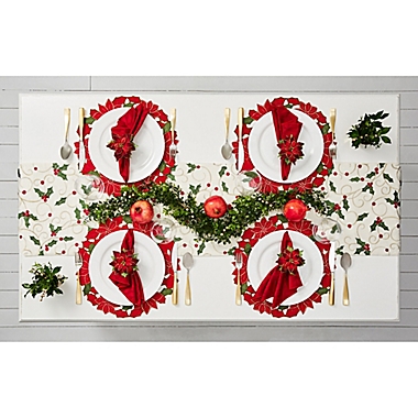 Poinsettia Cluster Placemat. View a larger version of this product image.