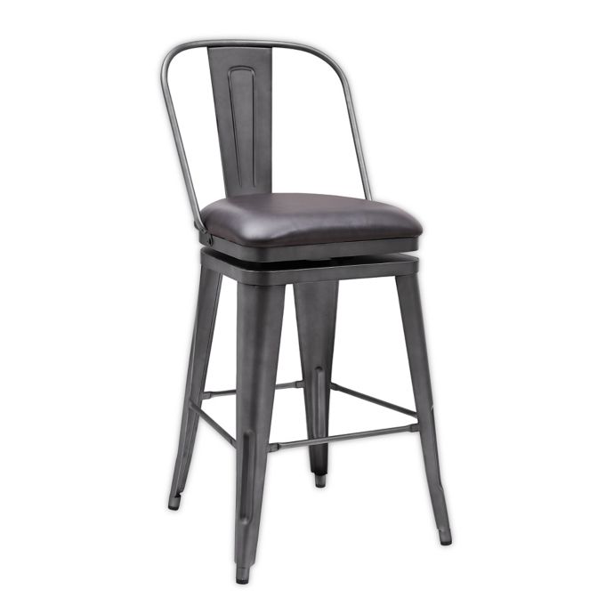 metal swivel bar stools