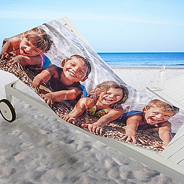 1-Photo Collage Beach Towel. View a larger version of this product image.