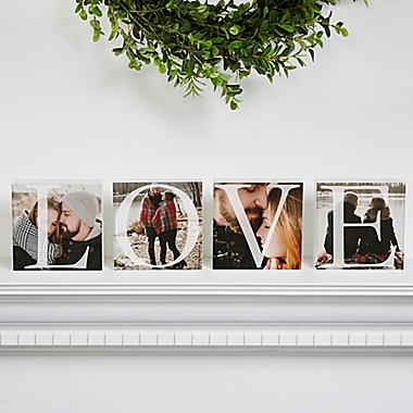Love Photo Square Blocks (Set of 4). View a larger version of this product image.